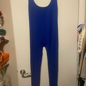 Blue Sleeveless Jumpsuit